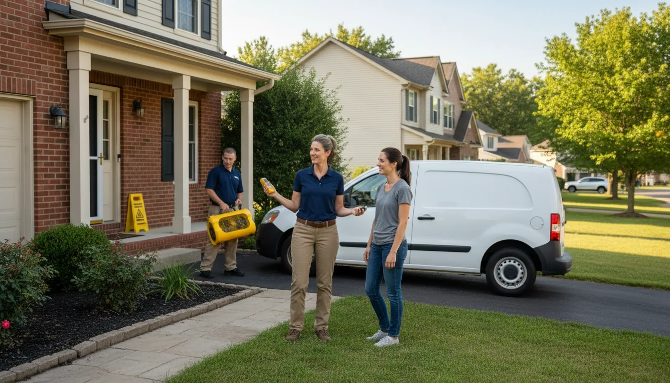 Residential water damage restoration in Littleton, NC